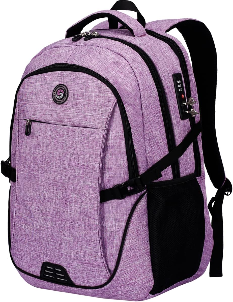 SHRRADOO Travel Laptop Backpack for Men Women, College High Schoolbag