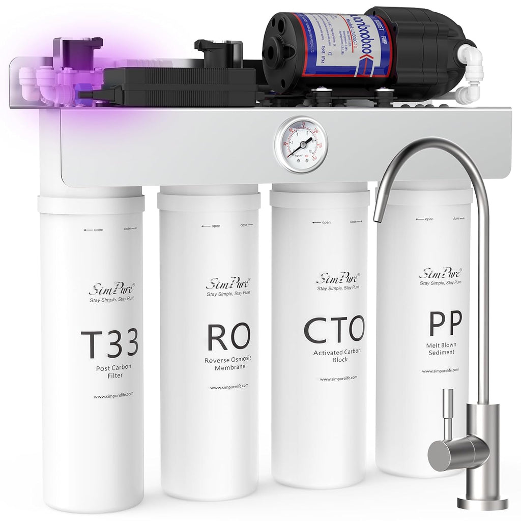 SimPure T1-400ALK Tankless Alkaline Reverse Osmosis Water Filter 400 GPD