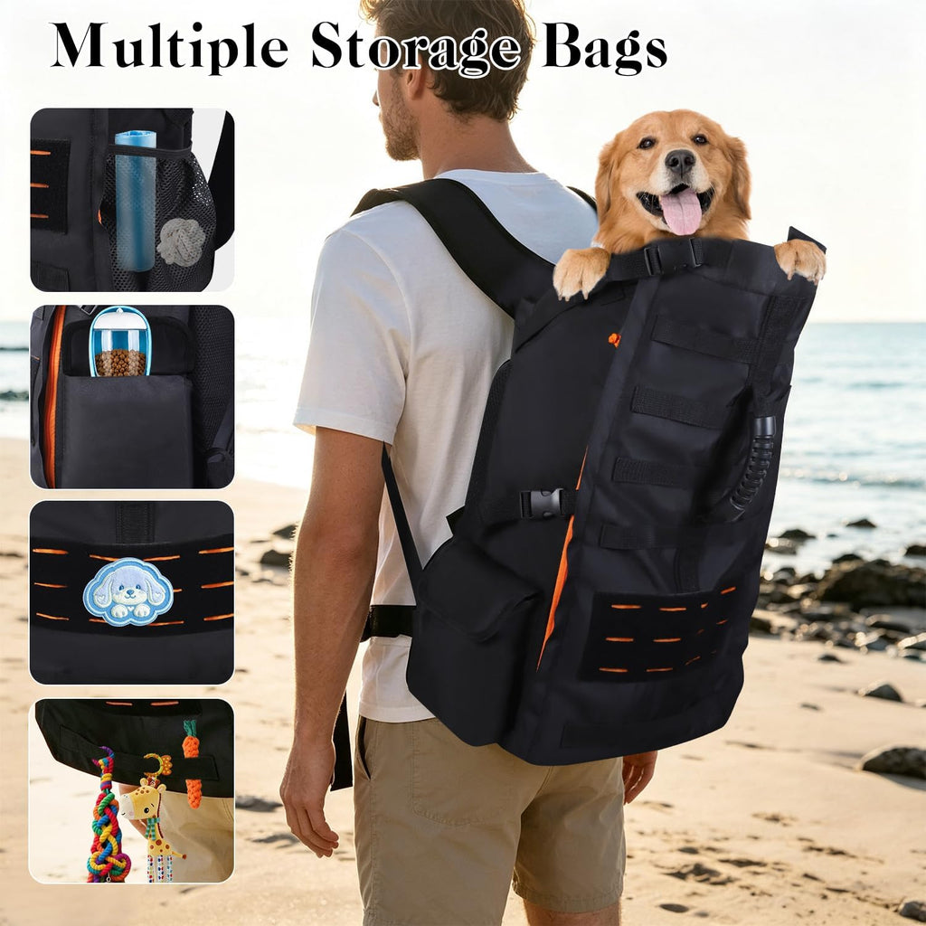 Dog Backpack Carrier for Small Dogs,Hands-Free Pet Carrier Backpack,Black