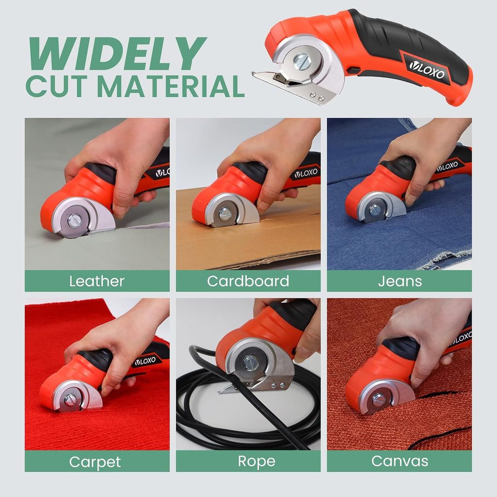 VLOXO Cordless Cardboard Cutter Electric Scissors for Cardboard Recycling