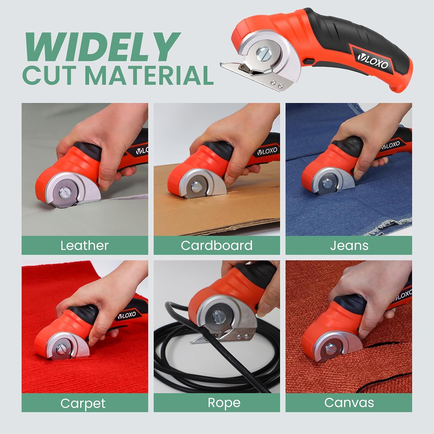 VLOXO Cordless Cardboard Cutter Electric Scissors for Cardboard Recycling