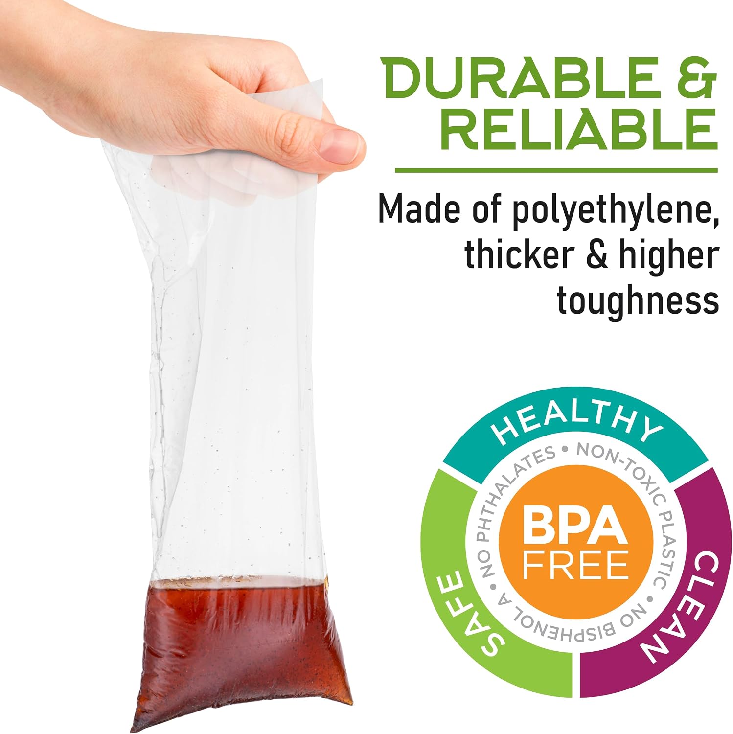 Disposable Heat Resistant Cooking Bags – Multi-Use BPA-Free Plastic Food Bags Good For Poultry & Vegetables. For Cooking, Reheating, Microwave, Roasting, & Defrosting,– 50 Pack