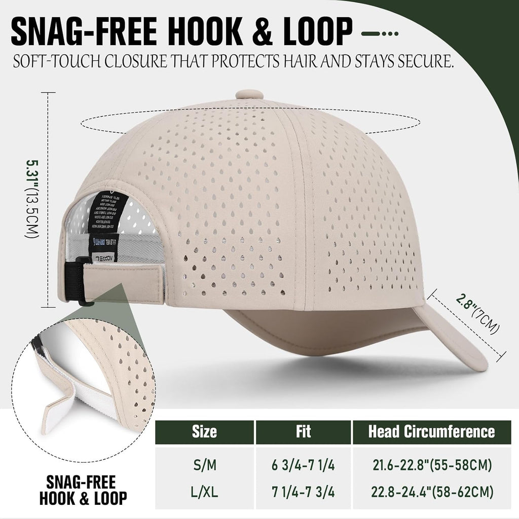 AOPREL Baseball Cap Breathable Mesh Golf Hat Quick Dry Adjustable Baseball Hats for Men and Women Sport Running Workout