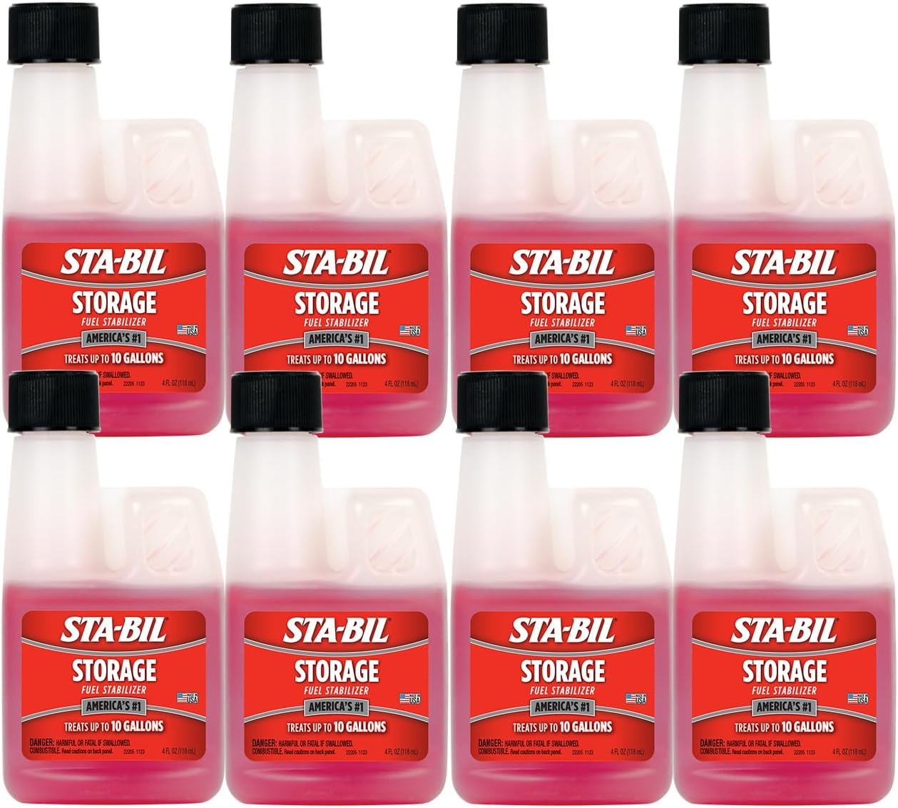 STA-BIL Storage Fuel Stabilizer, 4 oz, 8-Pack