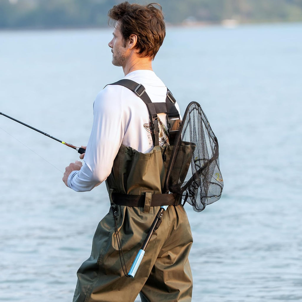 Calamus Triangle Fishing Net with Non-Slip Elastomer Handle