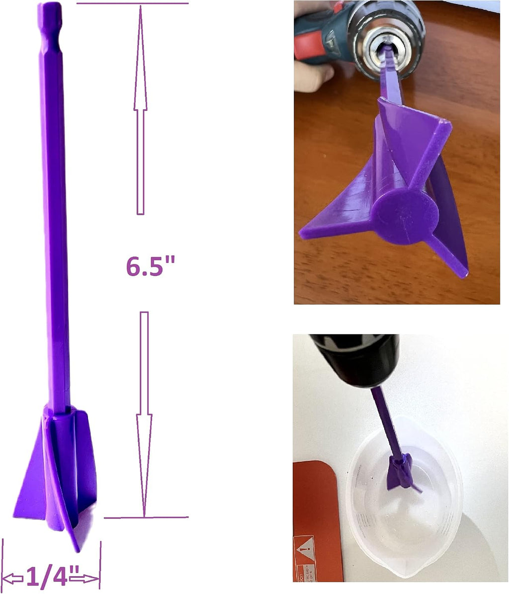 Epoxy Mixer Attachment for Drill Reusable Paint Mixer for Drill Resin Mixer Paint Stirrers Drill mixer Drill Attachment For Resin Molds Mixing (18)