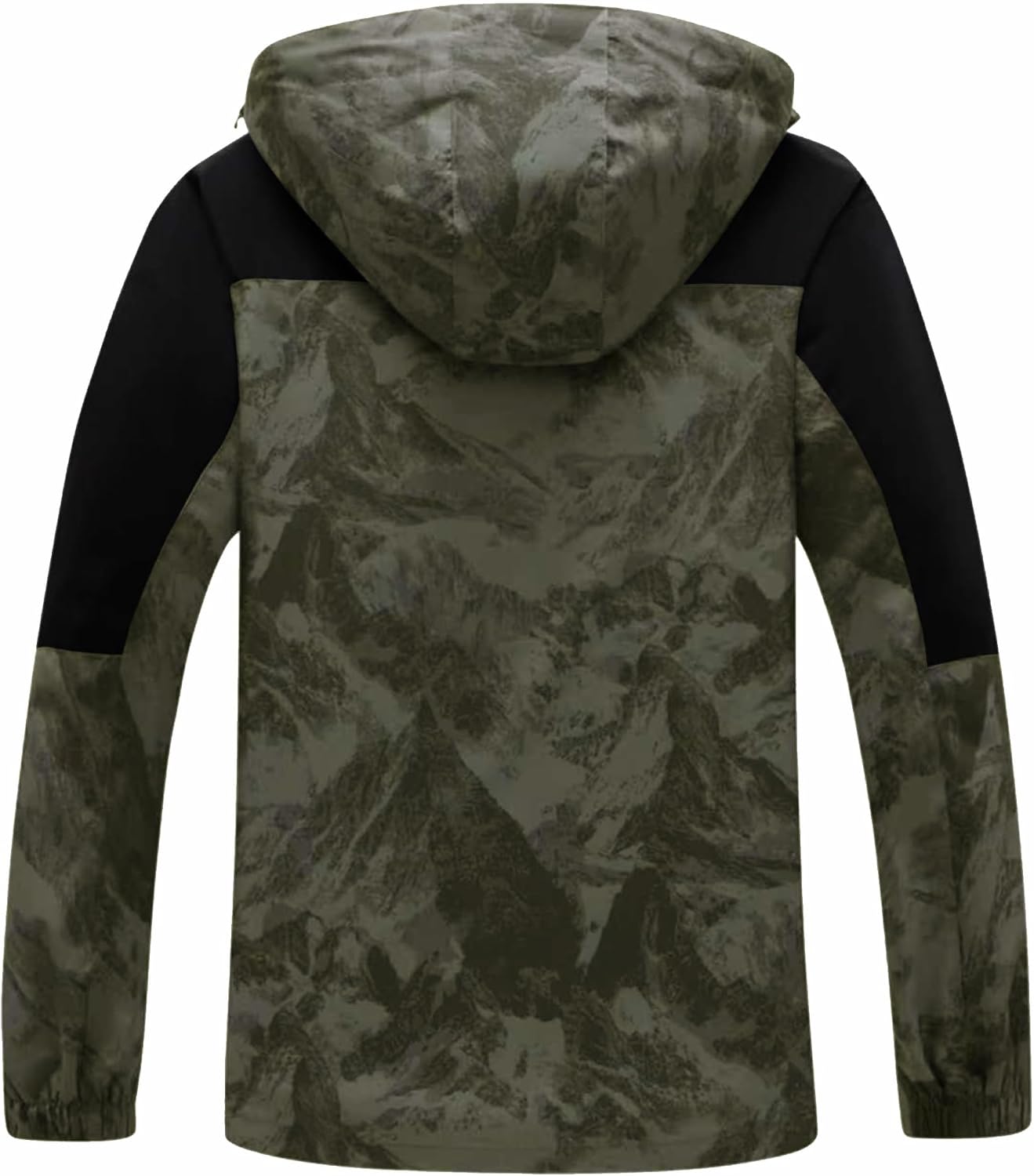 GIISAM Rain Jacket for Men, Mens Waterproof Raincoat Lightweight Rain Jackets Outdoor Rain Coat Windbreaker with Hood