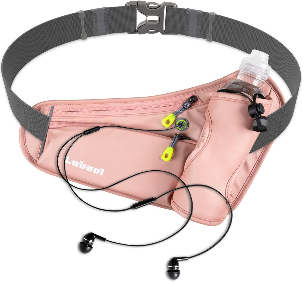 Labeol Running Belt, Waterproof Hydration Belt with Water Bottle Holder