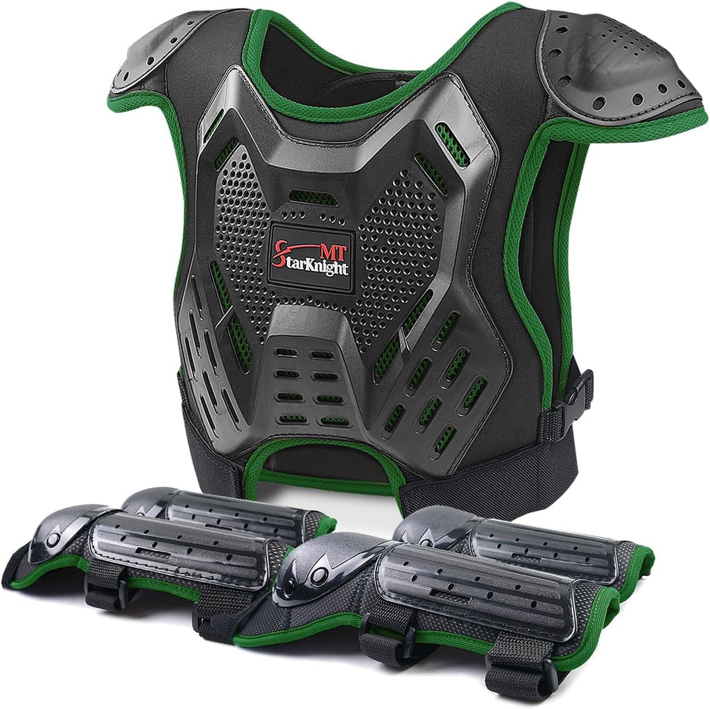 StarknightMT 3-10 Kids Dirt Bike Gear Motocross Chest Protector Adjustable