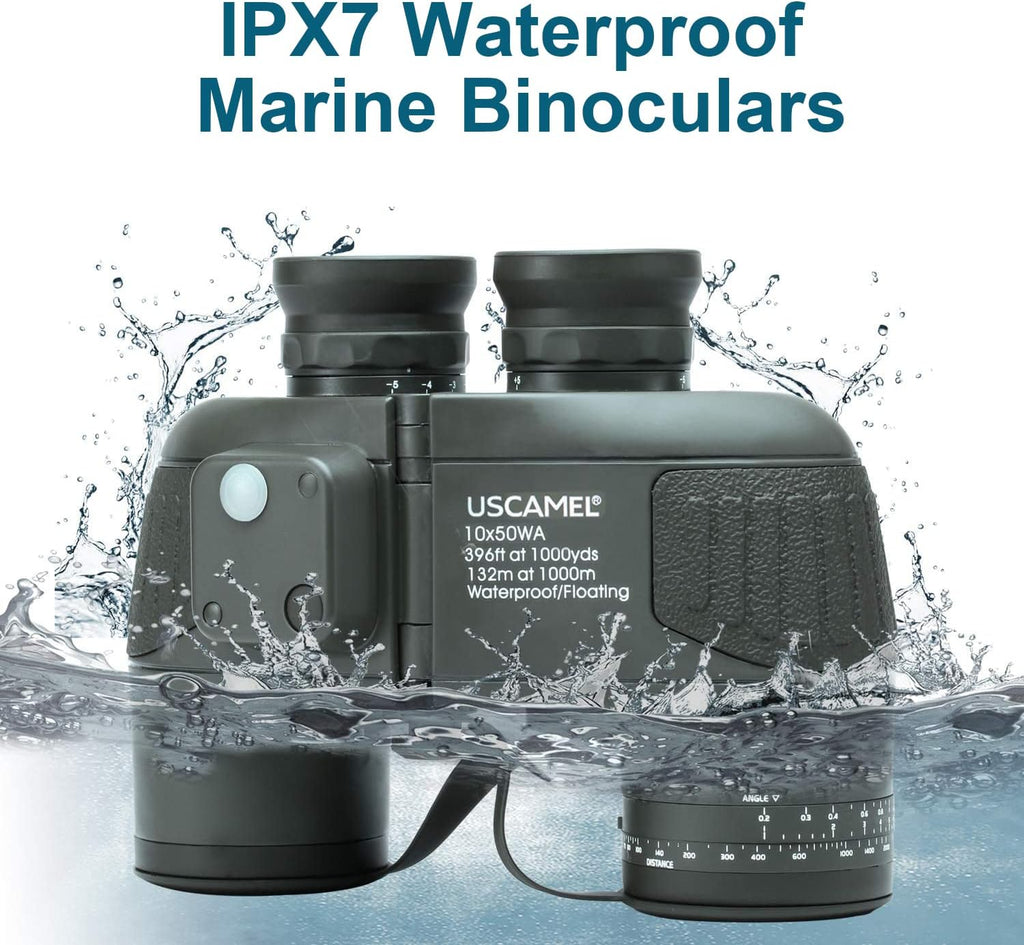 USCAMEL 10X50 Marine Binoculars for Adults: Binoculars for Sailing Boating