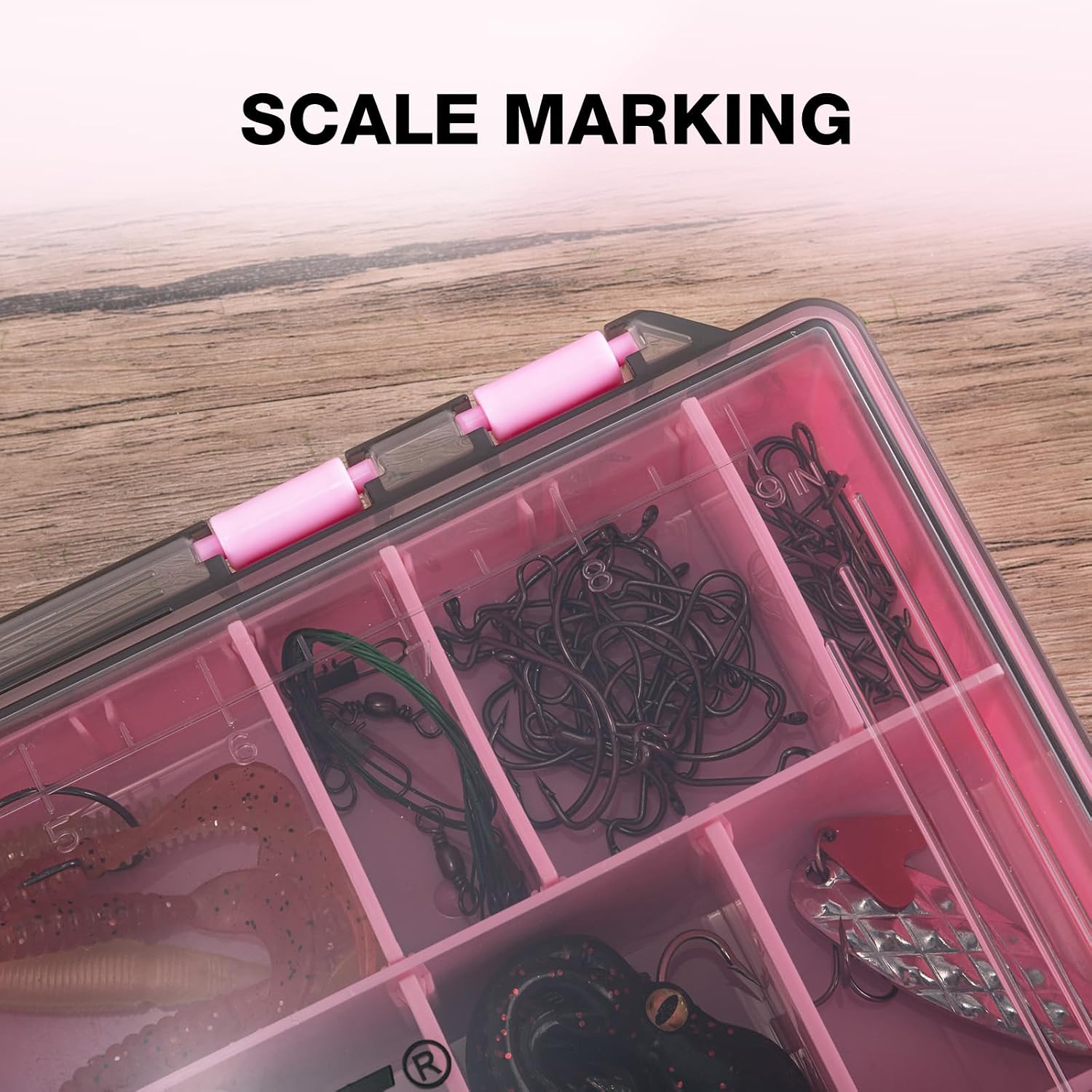 Goture Fishing Tackle Box Organizer| 4 Pcs 3700 Tackle Tray| Ergonomic Grip