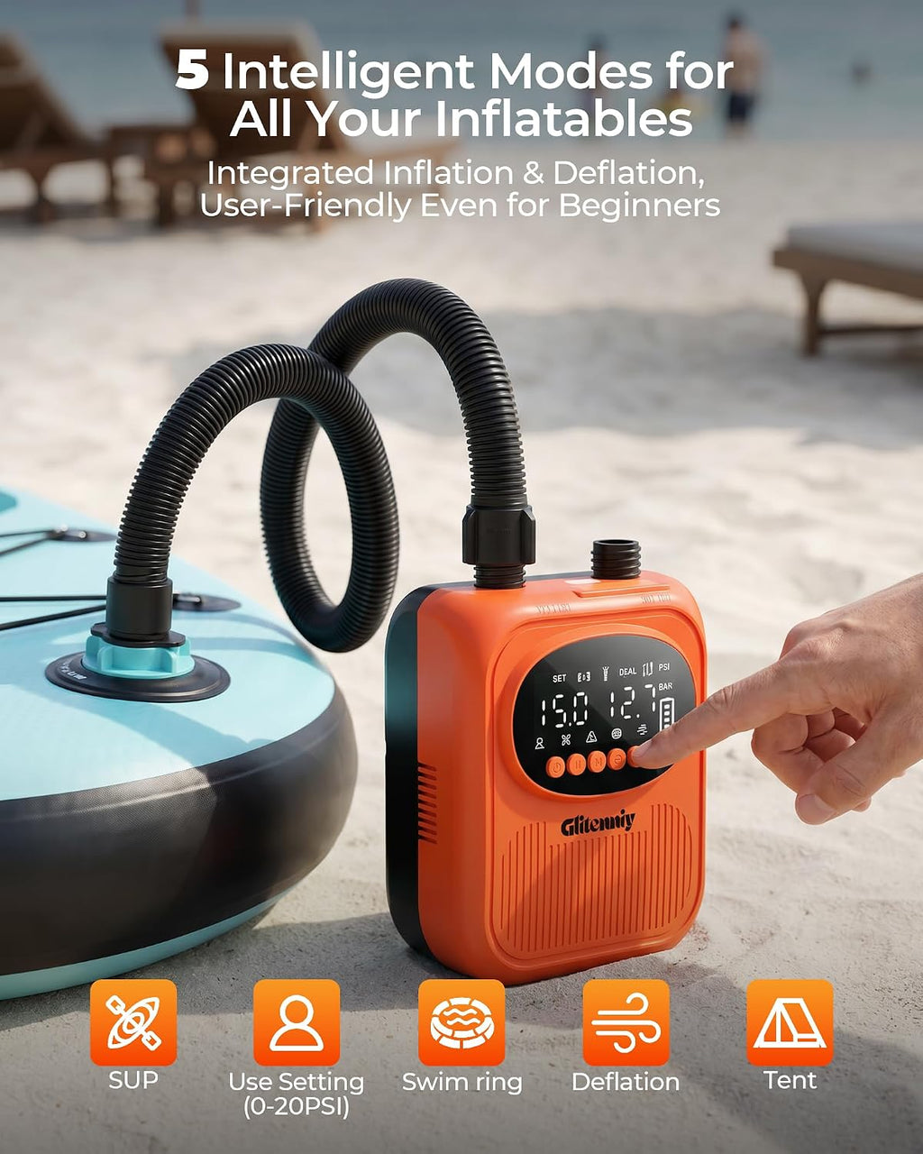 Paddle Board Electric Pump 13500mAh SUP Pump for Paddleboard