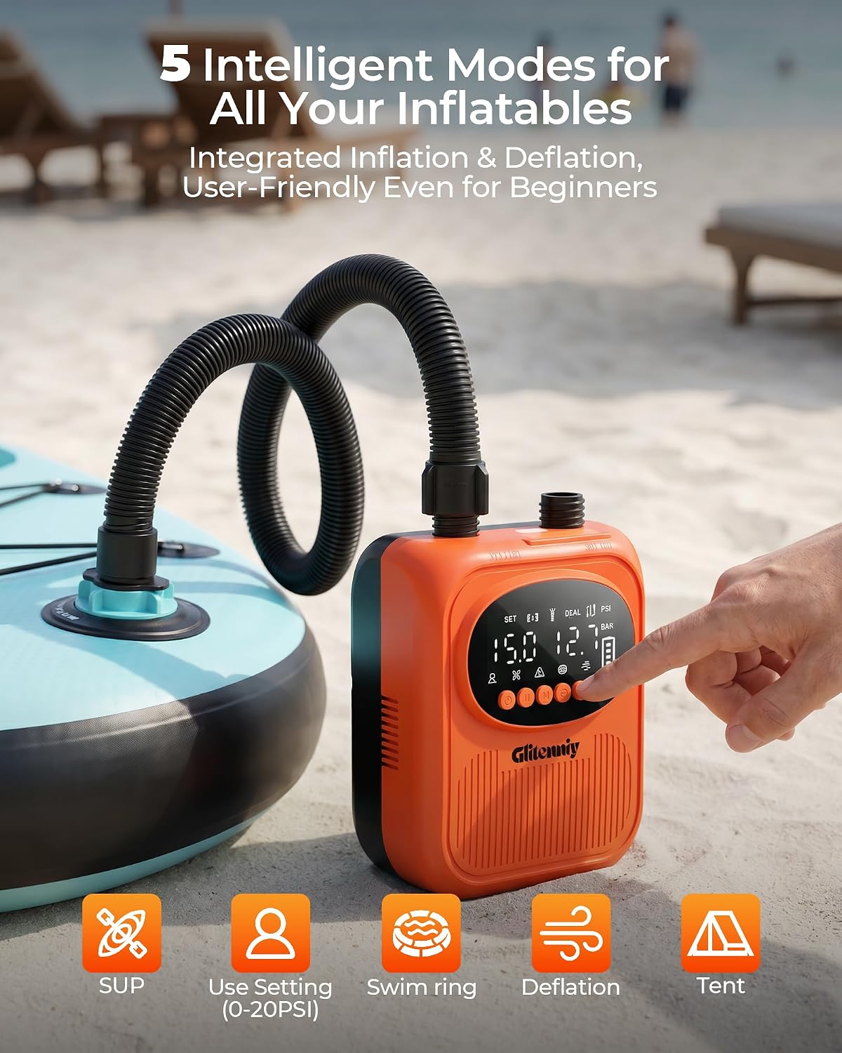 Paddle Board Electric Pump 13500mAh SUP Pump for Paddleboard