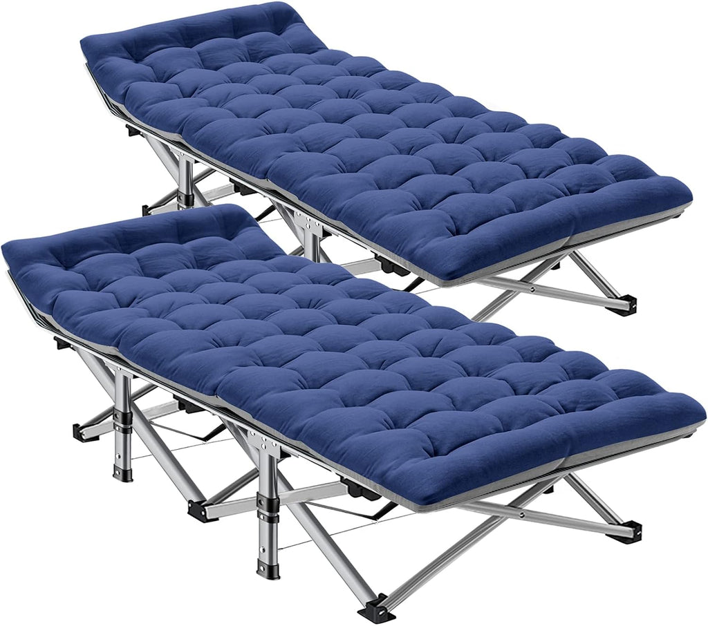 ABORON Camping Cot for Adults, 28 in Wide Folding Bed with Mattress