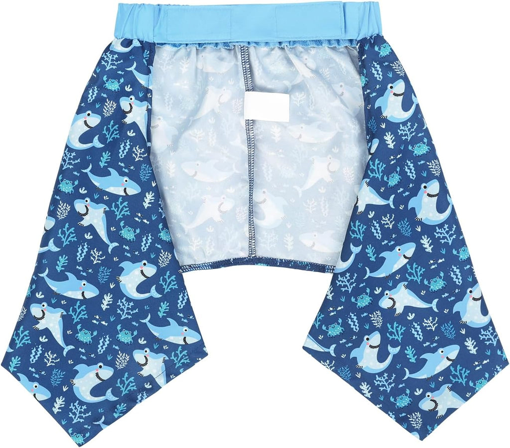 HDE Dog Swim Trunks Hawaiian Shorts Beach Pool Puppy Swimsuit Bl Sharks XS