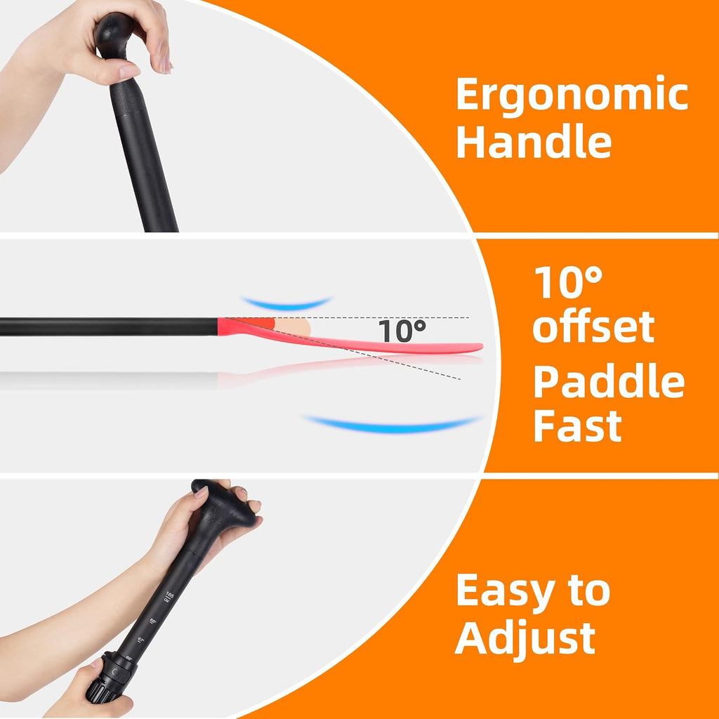LEDONNE SUP Paddle 4-Piece Adjustable Stand Up Paddle Floating Lightweight Portable Kayak Paddle Paddleboard Oar with Aluminum Alloy Shaft, 2 Nylon Blades,3 Million Sets Per Year 500 Bought Monthly