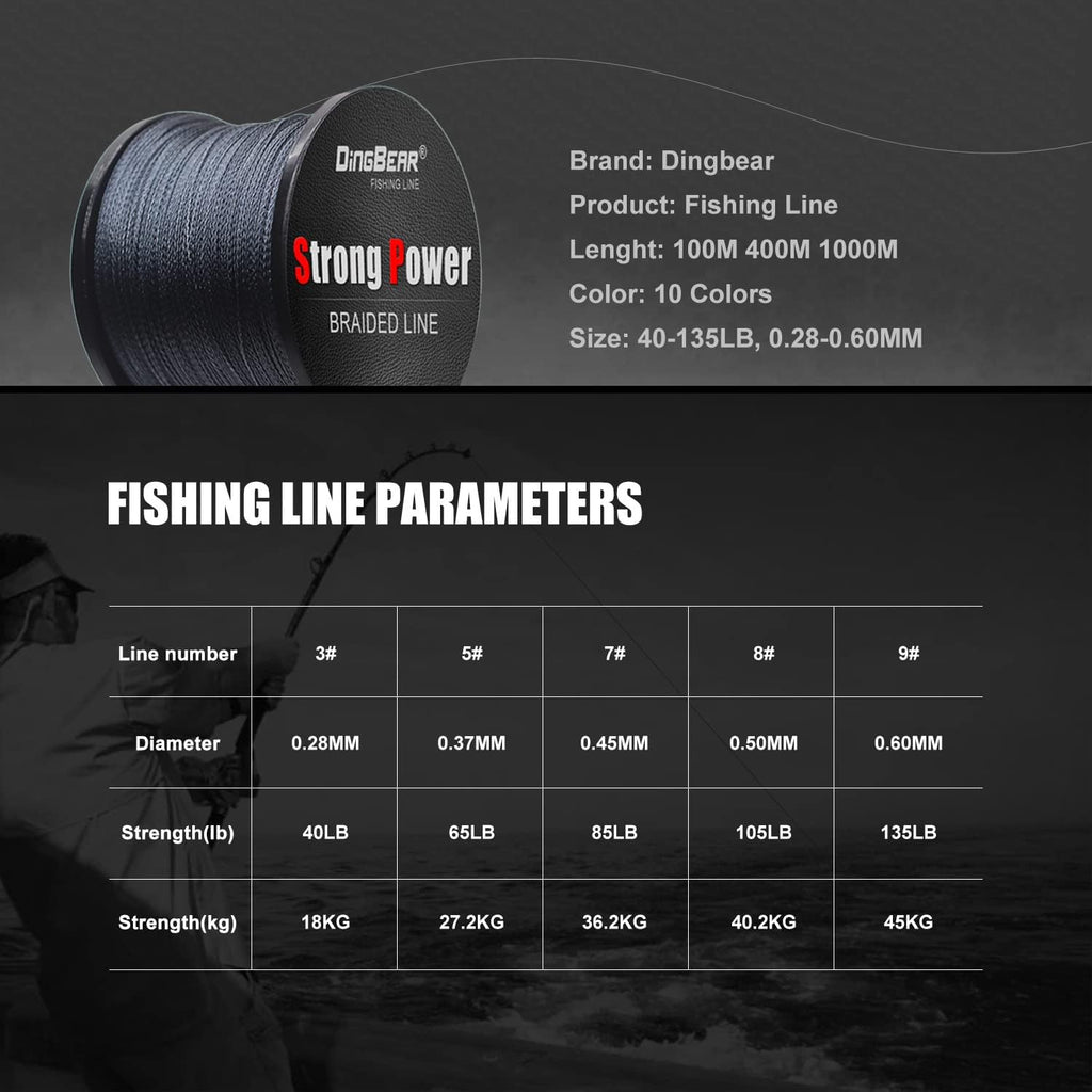 437Yd-5000Yd Super Strong Pull Generic Braided Fishing Line Fish ing Lines FishLines FishingLine