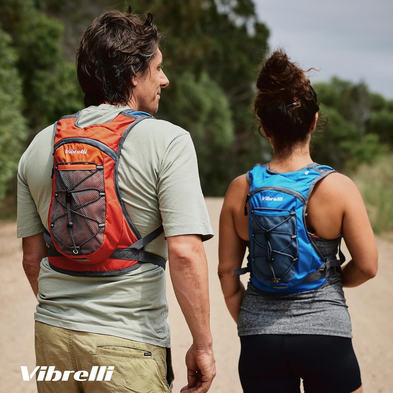 VibrelliVibrelli Hydration Backpack & 2L Hydration Bladder - High Flow Bite Valve - Hydration Pack for Cycling, Running, Hiking