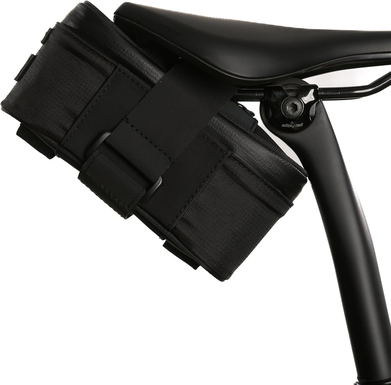 ALMSTHRE Compact Bike Saddle Bag – Cosmic Blue (Small) | 0.3L Bike Seat Bag (3" x 4.25" x 1.25") | Water-Resistant Ripstop, Waterproof Zipper, Internal Pocket | Durable Under Seat Storage