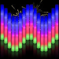 202PCS Glow Foam Sticks Bulk,LED Foam Sticks 3 Modes Flashing Glow in the Dark Light up Party Favors Supplies for Birthday, Wedding, Raves, Co