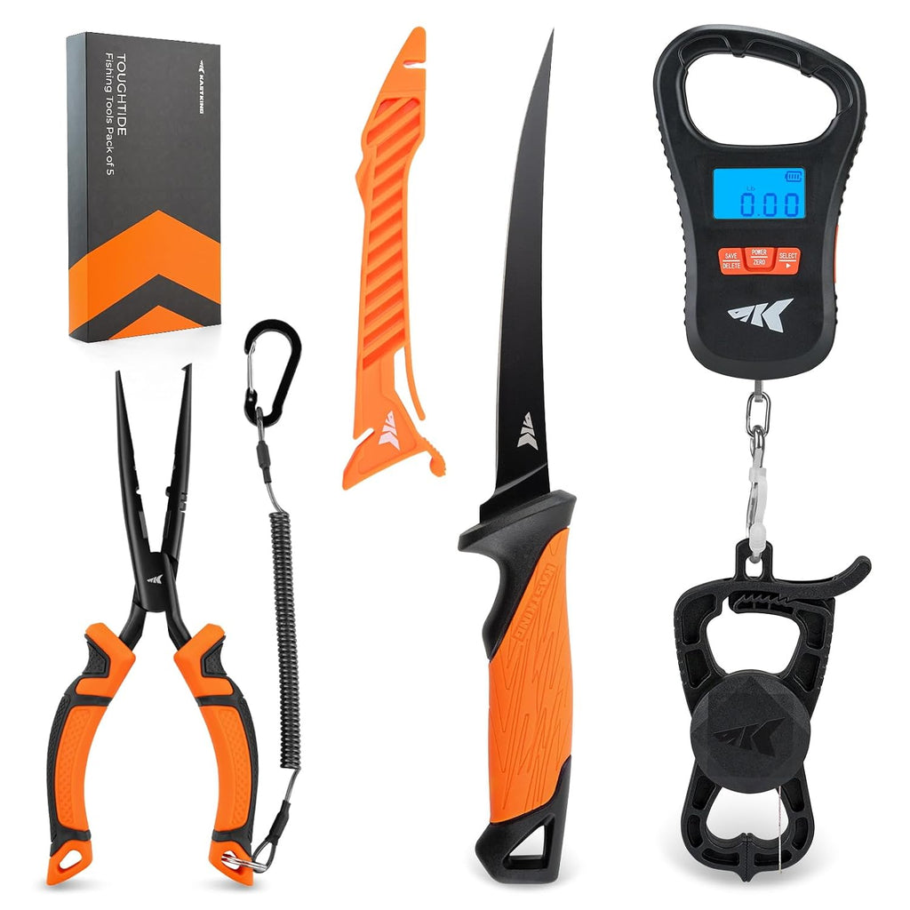 KastKing ToughTide 5pc Fishing Tool Kit, Fishing Gear and Gifts for Men