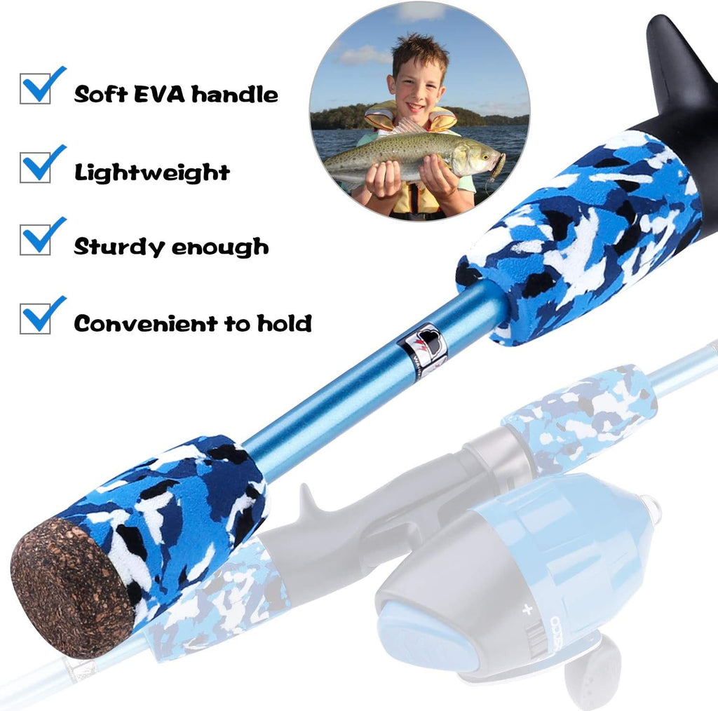 ODDSPRO Kids Fishing Pole Pink, Portable Telescopic Fishing Rod and Reel Combo Kit - with Spincast Fishing Reel Tackle Box for Girls, Youth