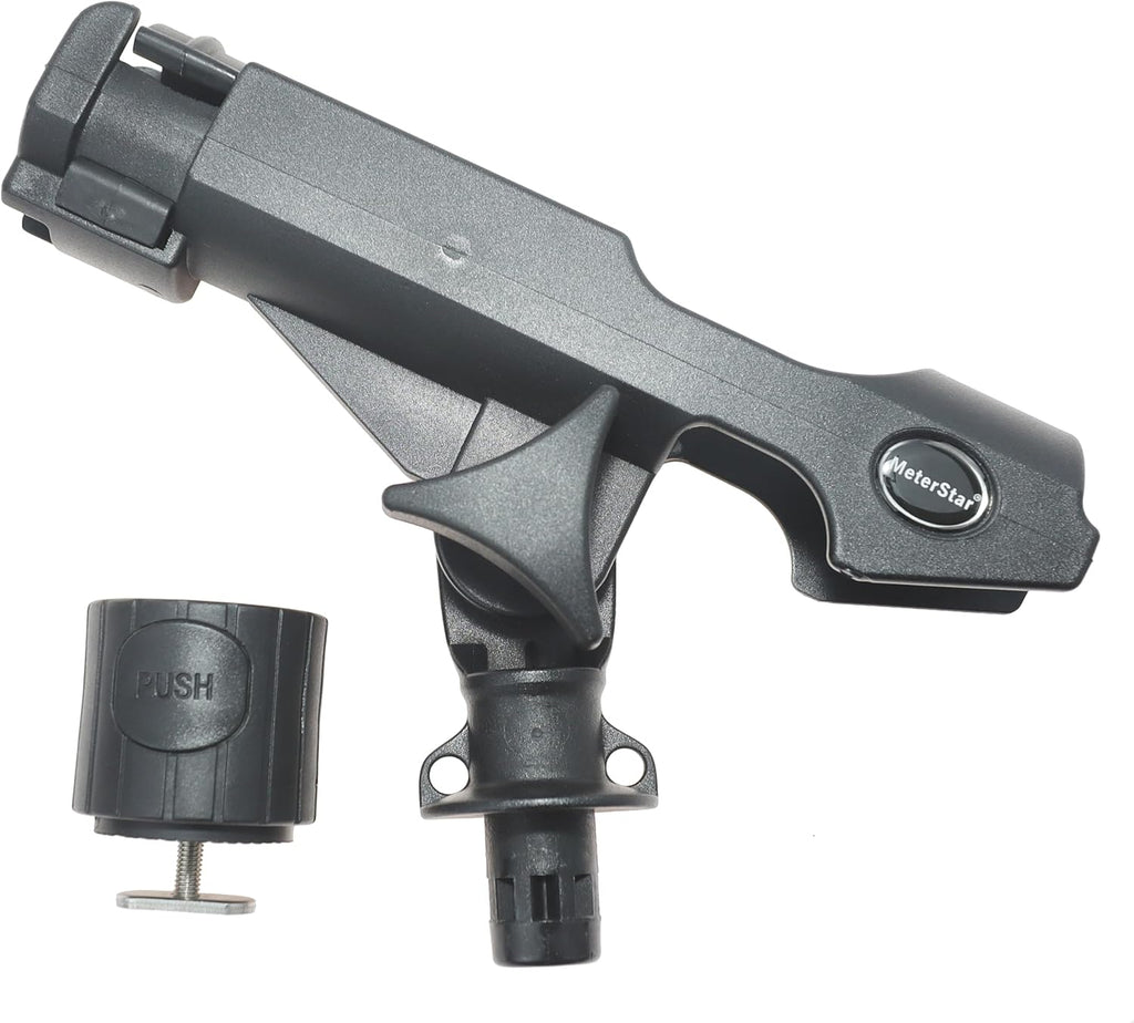 New Upgrade 360 Degrees MiniPort Fishing Rod Holder with Mini Rod Holder,Rod Holder with Track Mounting Base Kit with Installation Accessories and Tools