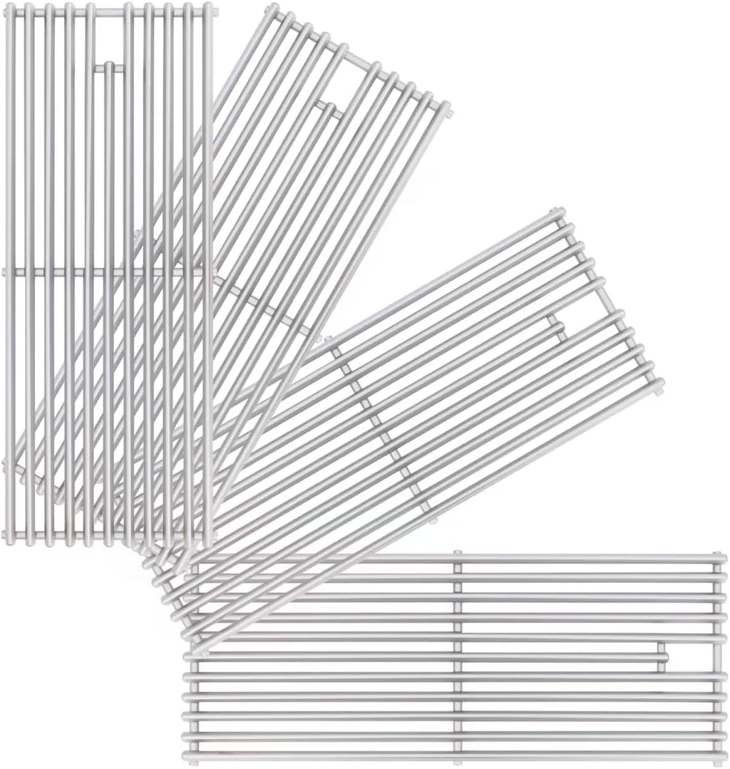 4 Pack 18" x 7-3/8" Heavy Duty 304 Stainless Steel Triangle Solid Rod BBQ Grill Grates Replacement Parts for Blaze Grill 3, 4, 5 Burner Grill Models,5 Models Blaze(BLZ-3,4,4LTE,5,3LTE)