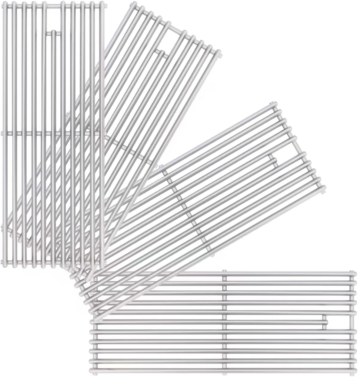 4 Pack 18" x 7-3/8" Heavy Duty 304 Stainless Steel Triangle Solid Rod BBQ Grill Grates Replacement Parts for Blaze Grill 3, 4, 5 Burner Grill Models,5 Models Blaze(BLZ-3,4,4LTE,5,3LTE)