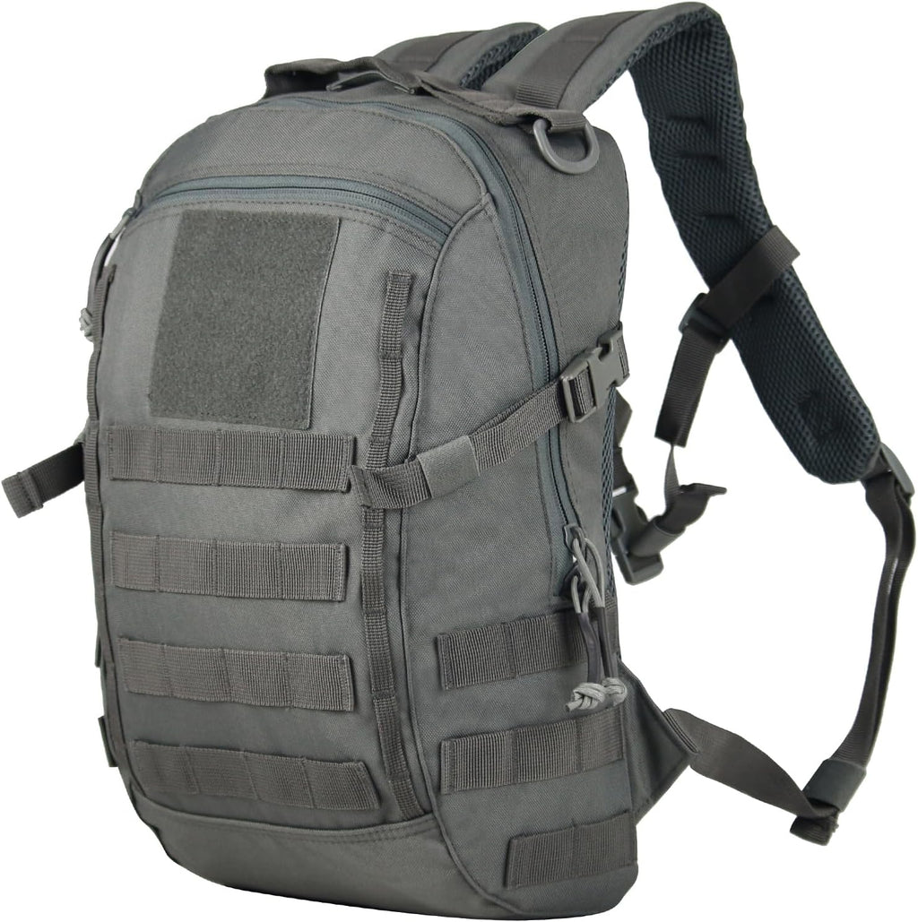 Small Tactical Hiking Backpack, 12L MOLLE Bookbag Daypack for Travel