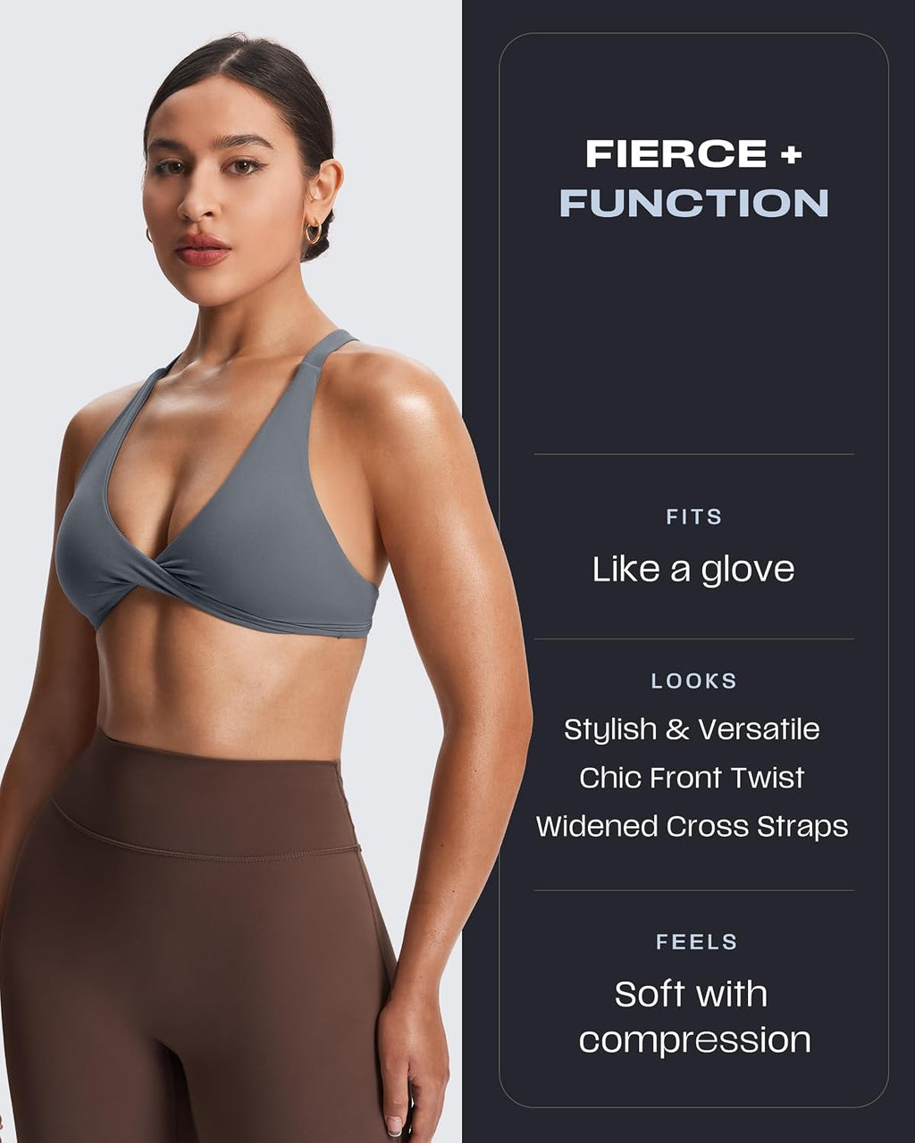 Aoxjox Women's Satara Low Impact Sports Bra