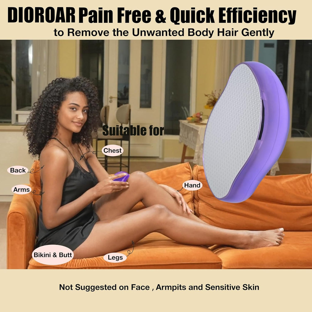 Crystal Hair Remover,Painless Reusable Hair Removal for Women & Men