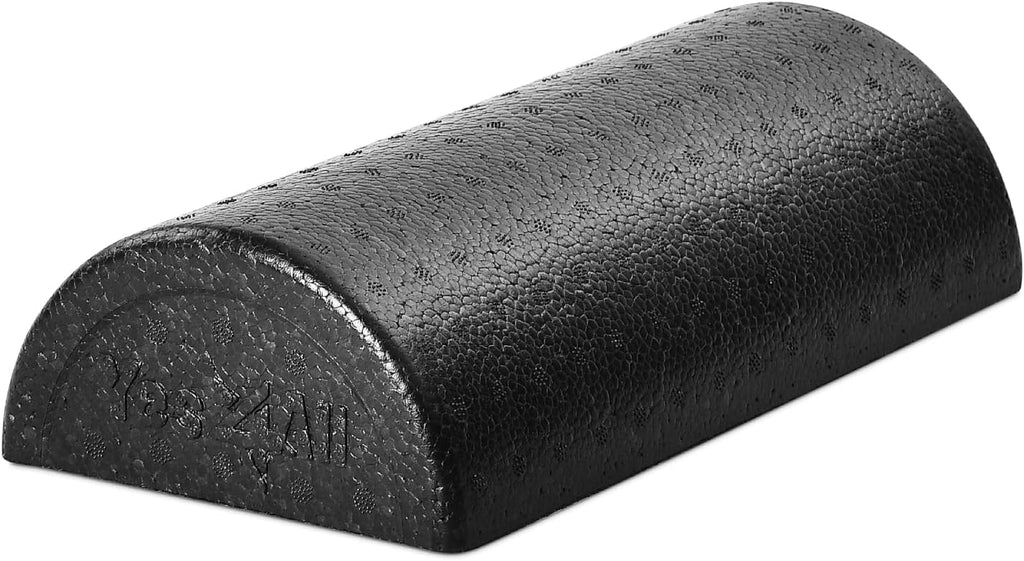 Yes4All High-Density EPP Half Round Back Roller Foam, Exercise Foam Roller for Yoga, Pilates & Stretching - 12, 18, 24, 36 inch