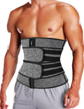 KIWI RATA Mens Workout Waist Trainer Corset Neoprene Sauna Sweat Trimmer Cincher Belt Extra Belly Compression Belts