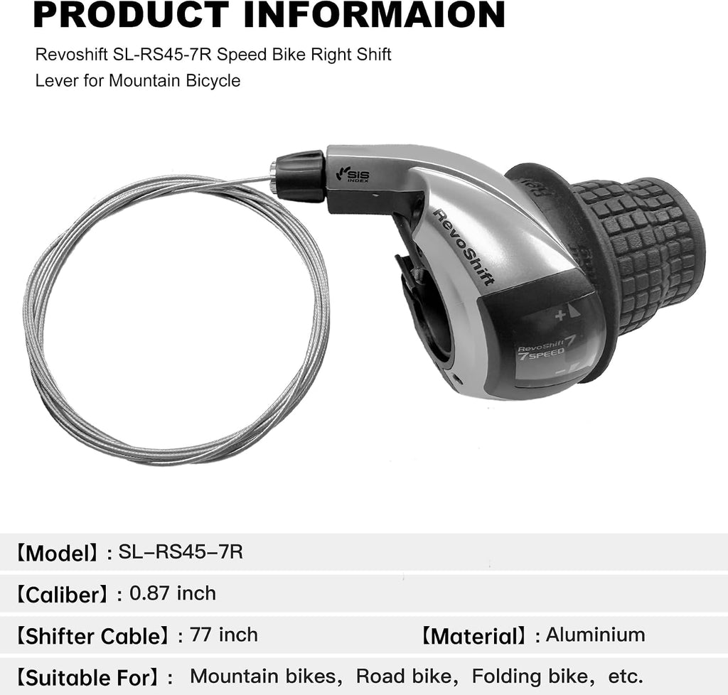 RS45 7/8 Speed Bike Gear Shifter,7/8 Speed Shifter Lever