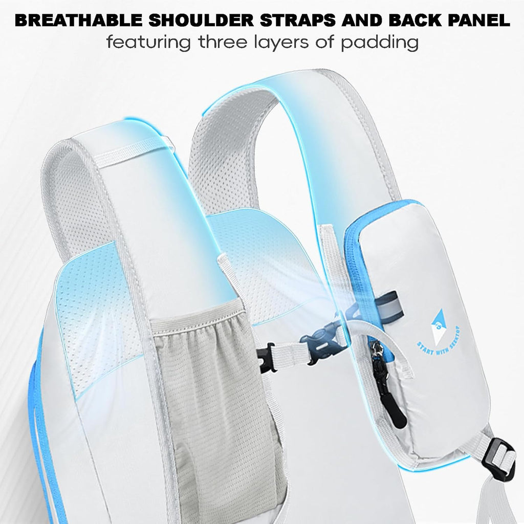 Seektop 15L Foldable Lightweight Hiking Backpack for Men and Women