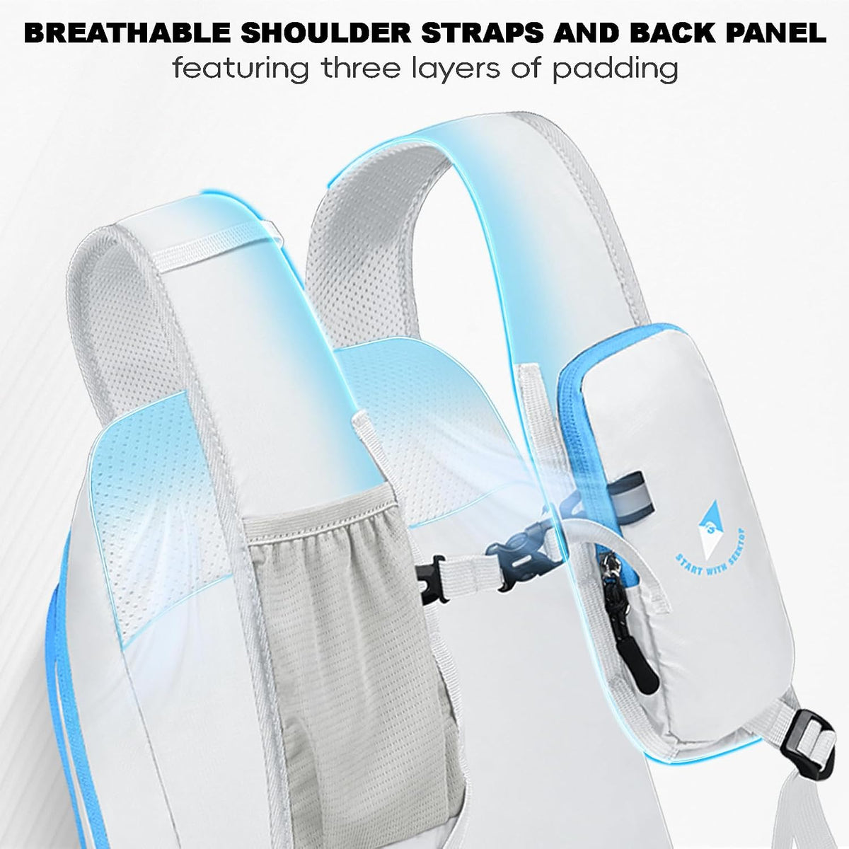 Seektop 15L Foldable Lightweight Hiking Backpack for Men and Women