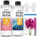 Nicpro 32OZ Crystal Clear Epoxy Resin Kit, High Gloss Resin Supplies