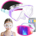 Vvinca Goggles for Kids 6-14，Snorkel mask Kids Swim Goggles with Nose Cover
