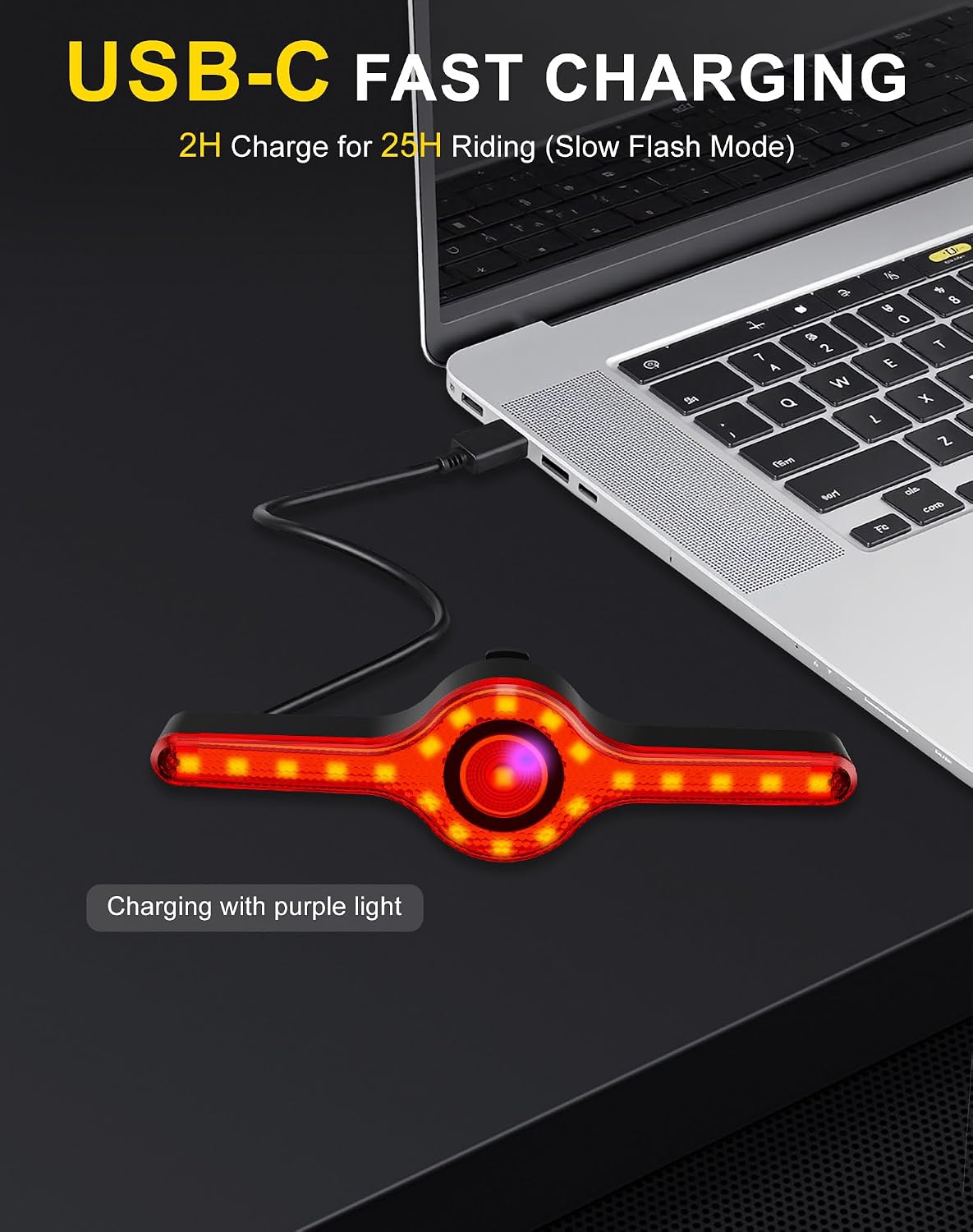 X8 Smart Bike Tail Light USB Rechargeable, 21* LED 300 Lumens Bike Lights for Night Riding, with Turn Signals & Brake Sensing, 9 Modes for Night Riding- Long Lasting Bicycle Lights