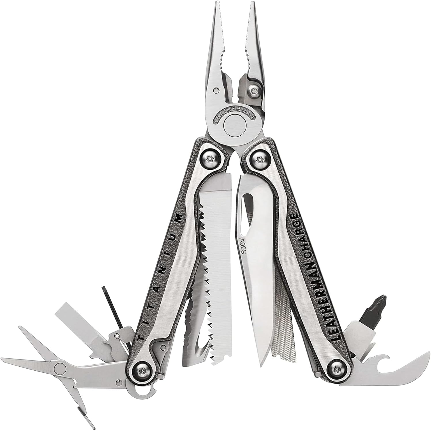 LEATHERMAN Charge Plus TTI 19-in-1 Multi-Tool, EDC and Auto, Stainless