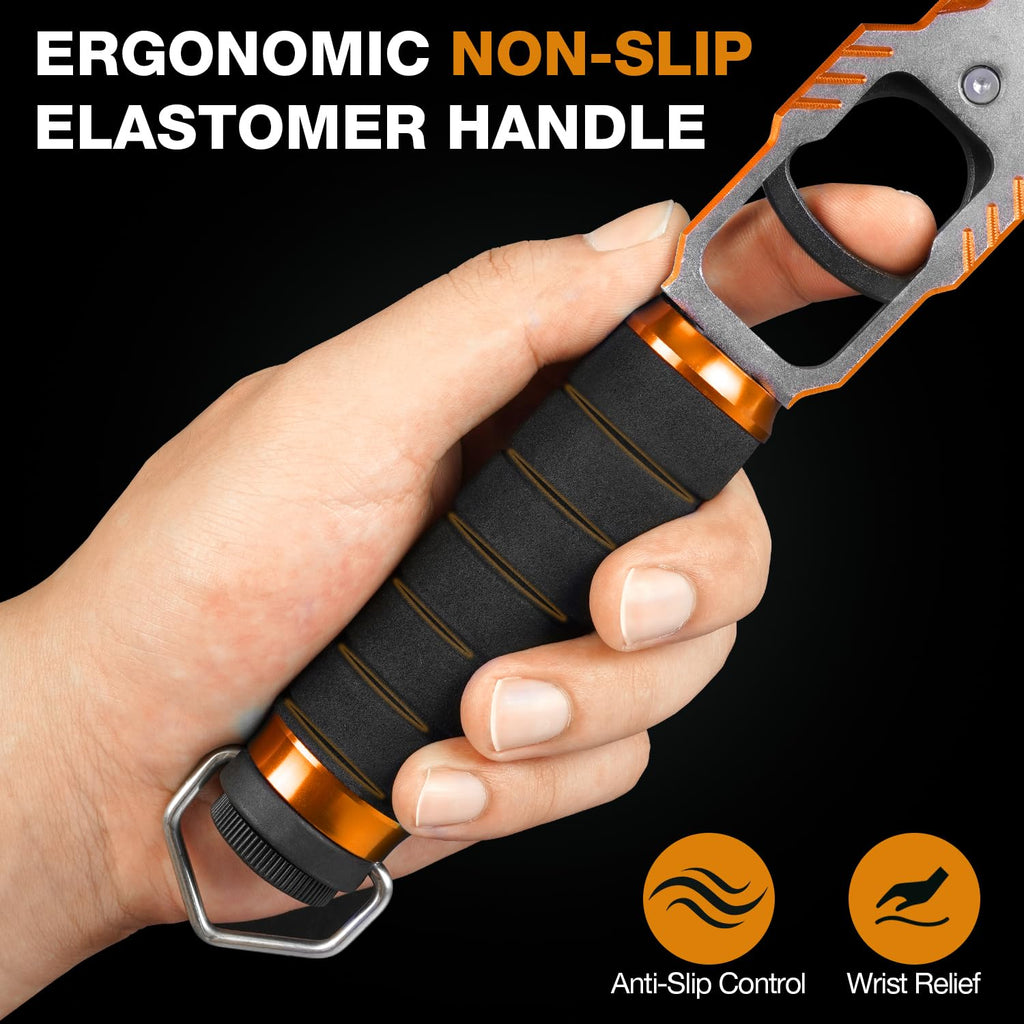 Ghosthorn Fish Lip Gripper with Scale 40lb Aluminum Alloy Fishing Grabber