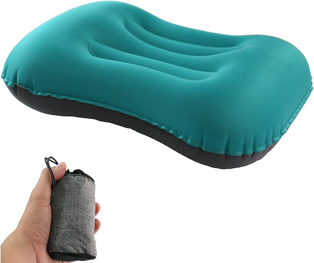 Ultralight Inflatable Camping Pillows - Compressible, Compact, Inflatable, Comfortable, Ergonomic Pillow for Neck & Lumbar Support While Camping,Backpacking,Hiking