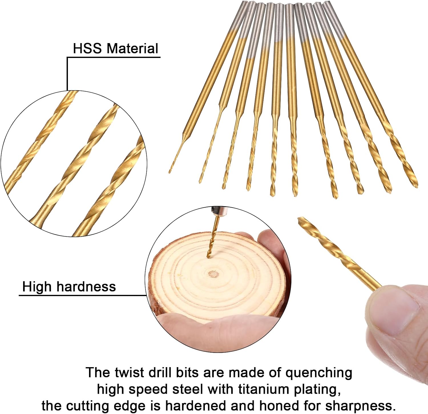 Uolor 3-Speed Cordless Mini Drill Pen, Rechargeable DIY Electric Hand Drill with 10 Small Drill Bits, Micro Drill Set for Jewelry Making Stone Plastic Resin Keychains