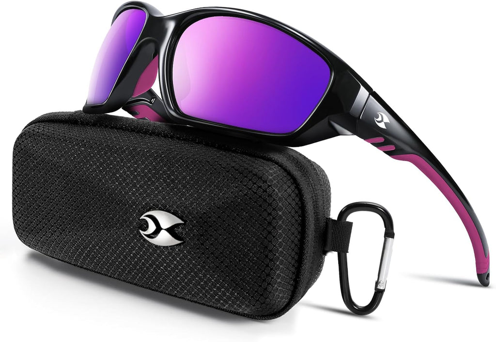 suoso Sports Polarized Sunglasses for Men: Womens UV400 Protection Sun Glasses Wrap Around Goggles for Fishing Driving TR90