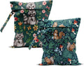 2Pcs Squirrel Wet Bag Plants Waterproof Reusable Wet Dry Bag, 12x10 Inch