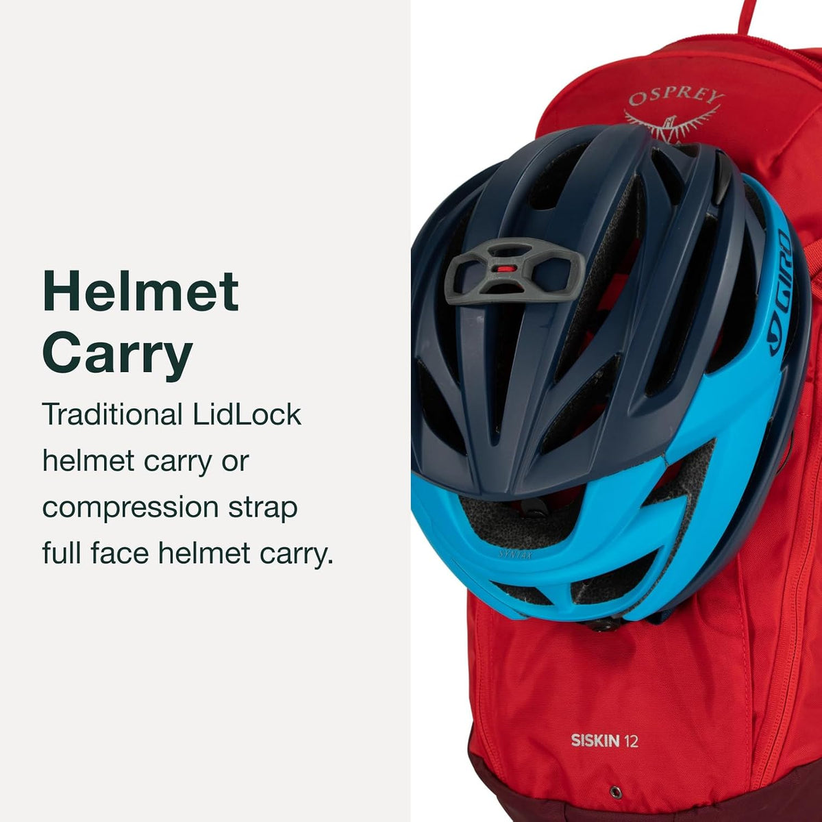 Osprey Siskin 12L Men's Biking Backpack with Hydraulics Reservoir, Black