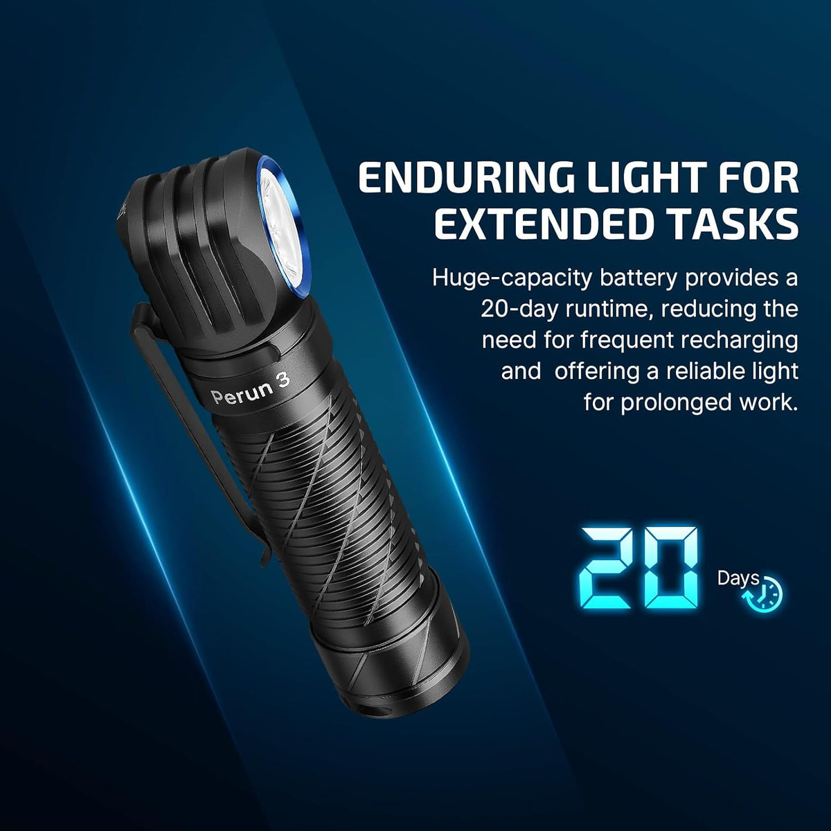 OLIGHT Perun 3 Headlamp Rechargeable, Red Light, Waterproof, Black