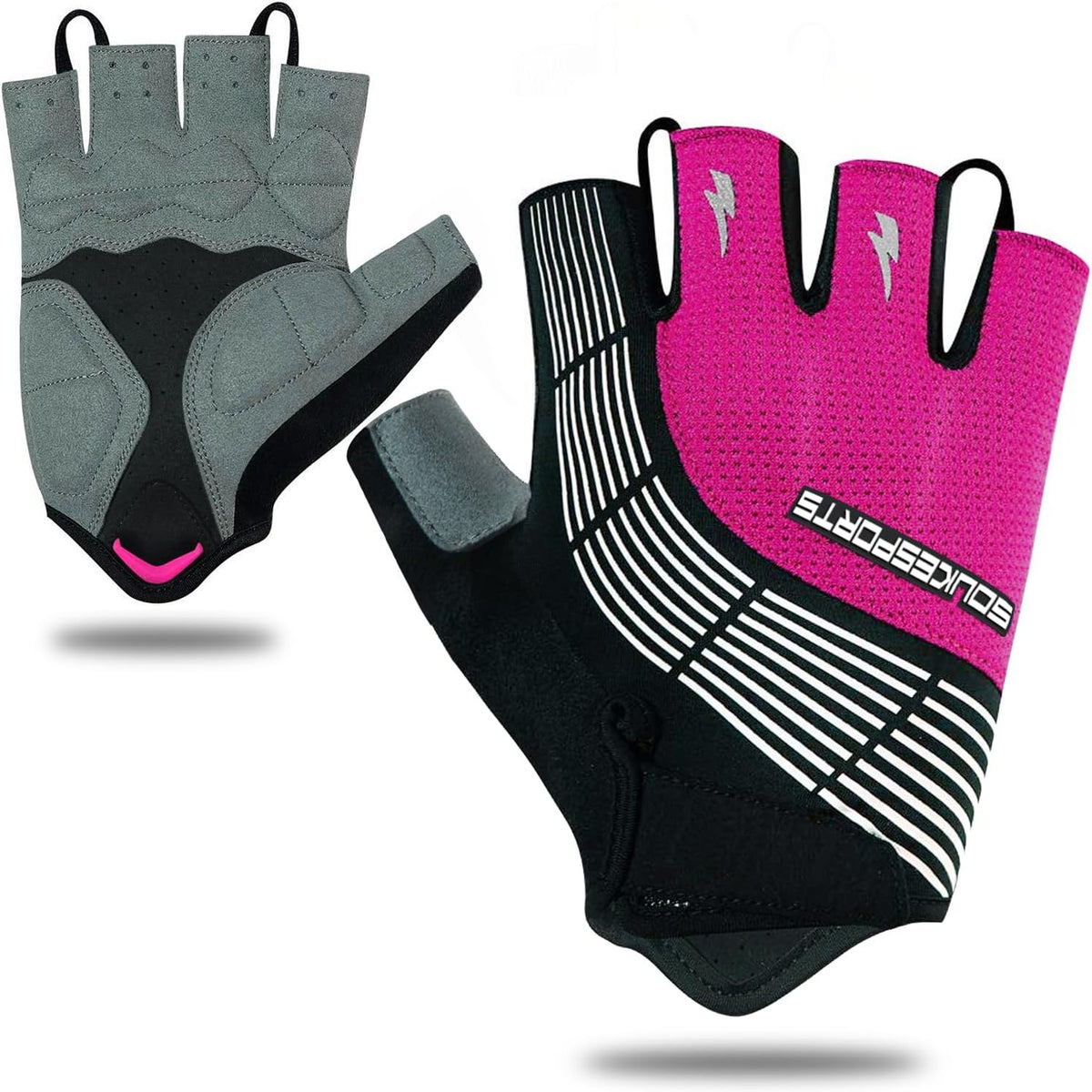 Souke Sports Bike Gloves for Men Women Half Finger Padded Cycling Gloves
