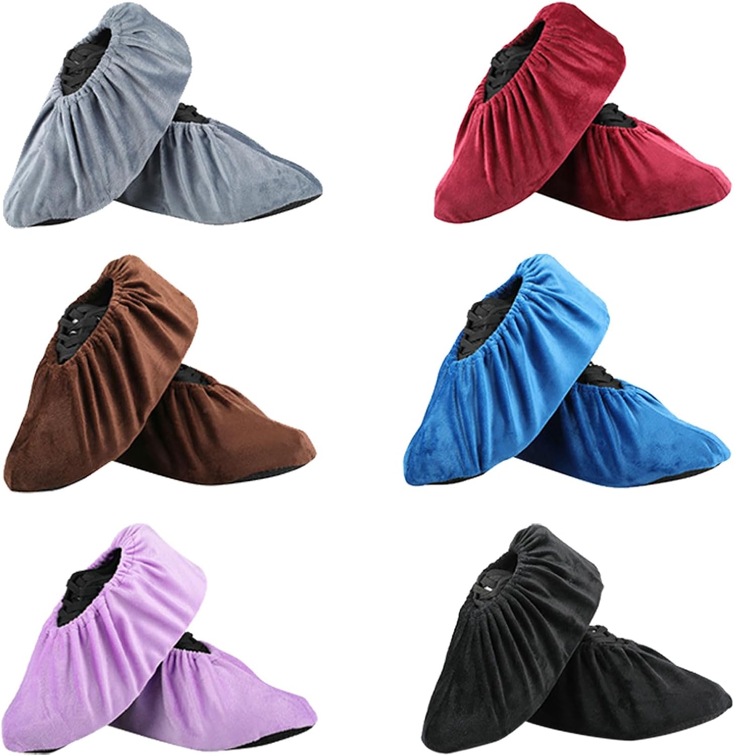 6 Pairs Non Slip Reusable Shoe Covers